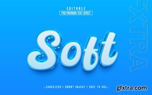 PSD soft 3d editable psd text effect style