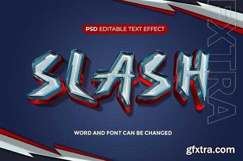 PSD slash text effect photoshop 3d layer
