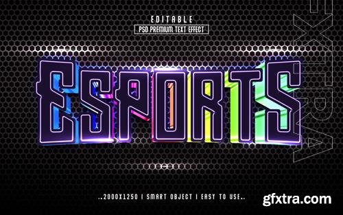 PSD esports 3d editable psd text effect