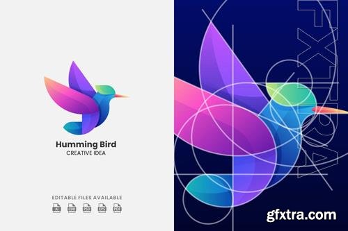 Humming Bird Gradient Colorful Logo