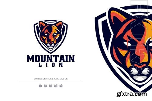 Mountain Lion Mascot Logo