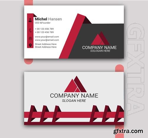 Vector business card template