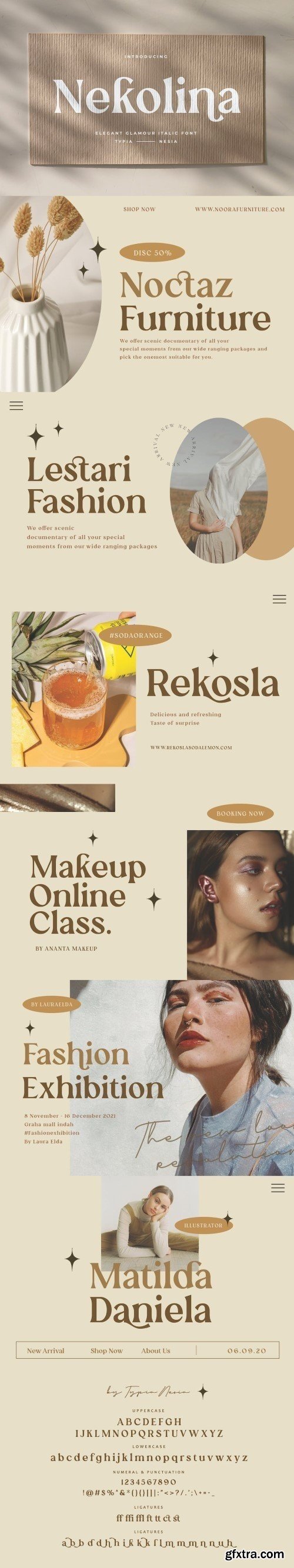 Nekolina - Beauty Vintage Serif Font