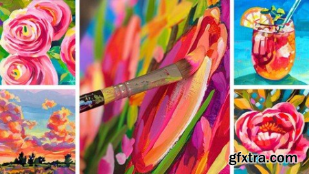 Colorful Acrylic Painting For Beginners