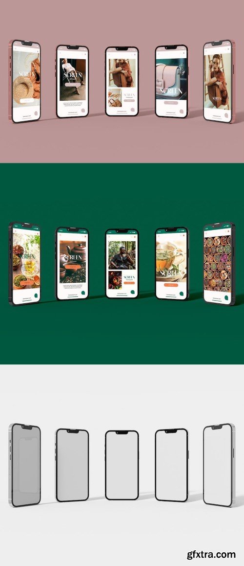 Smartphones Screen Mockup