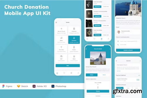 Church Donation Mobile App UI Kit