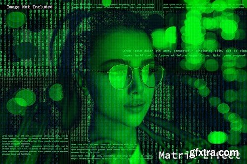 Matrix coding photo effect