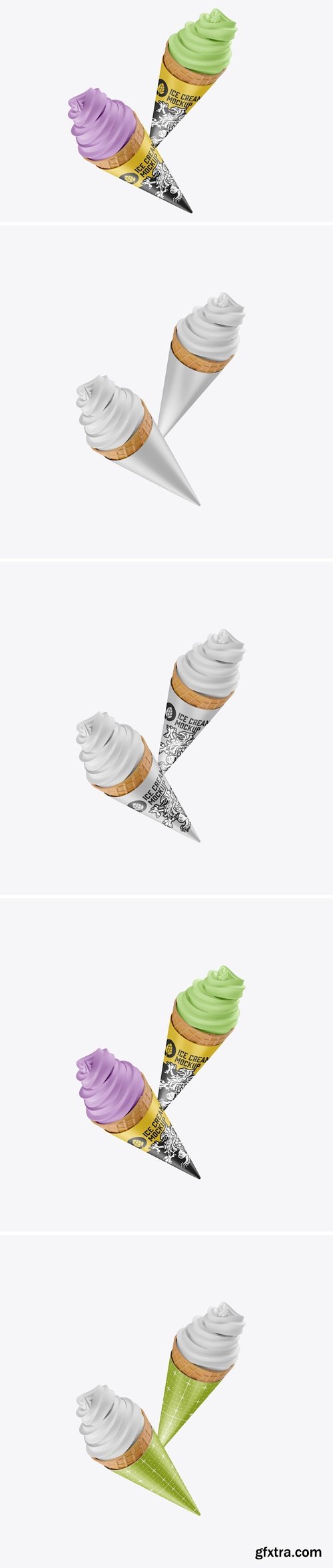 Ice Cream Cone Mockup D8FJE6S