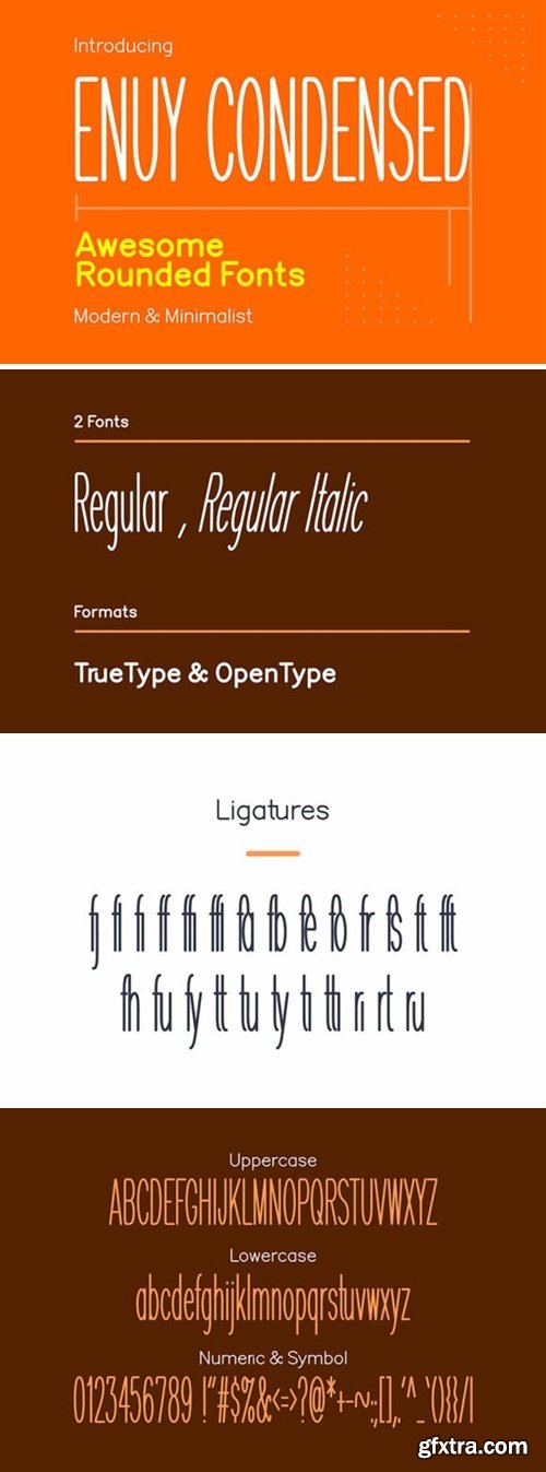 Enuy Condensed Font