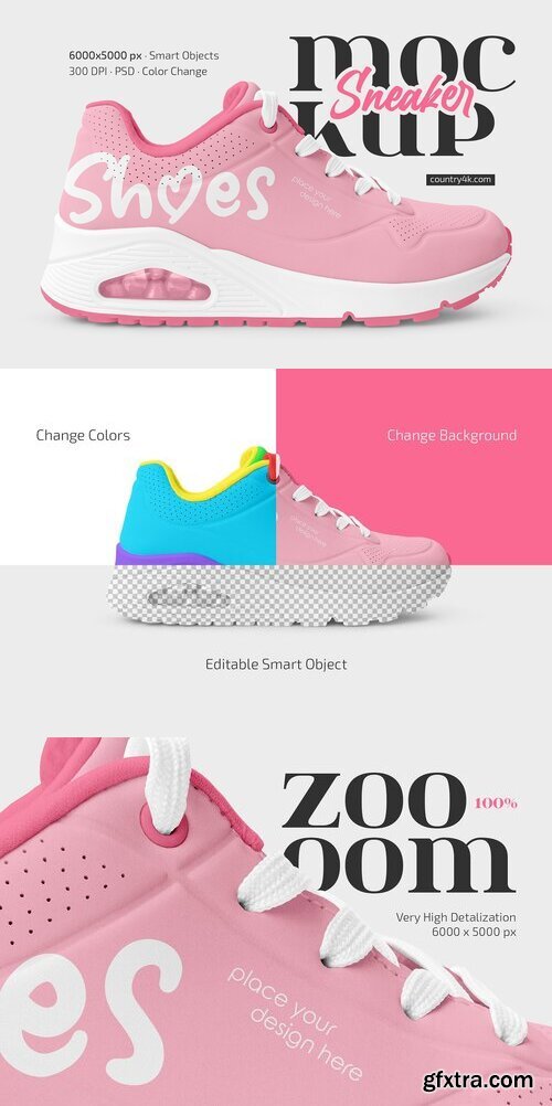 CreativeMarket - Sneaker Shoe Mockup 12707837