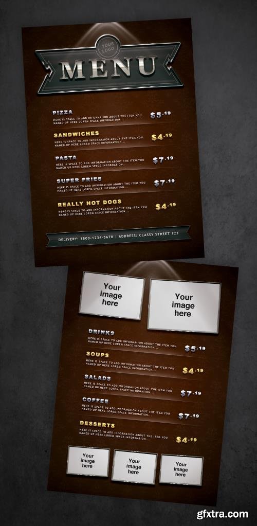 Elegant Menu Flyer 548333766