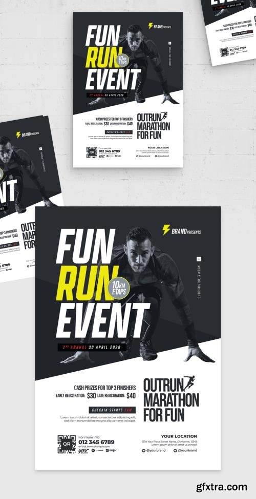 Running Events Flyer Template 547997300