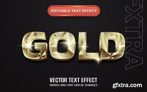 Gold editable text effect