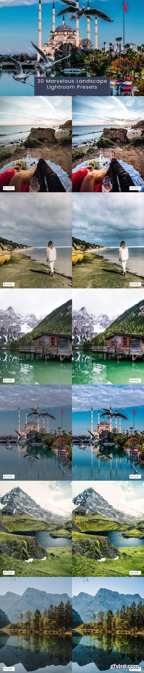 30 Marvelous Landscape Lightroom Presets