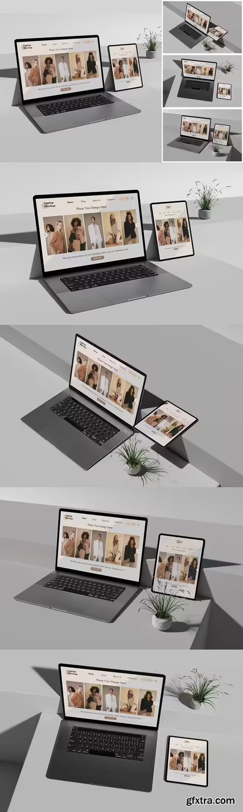 Laptop and Tablet Mockup