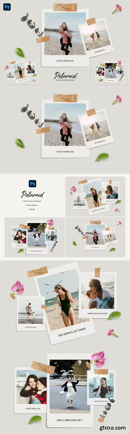 Polaroid Photo Templates