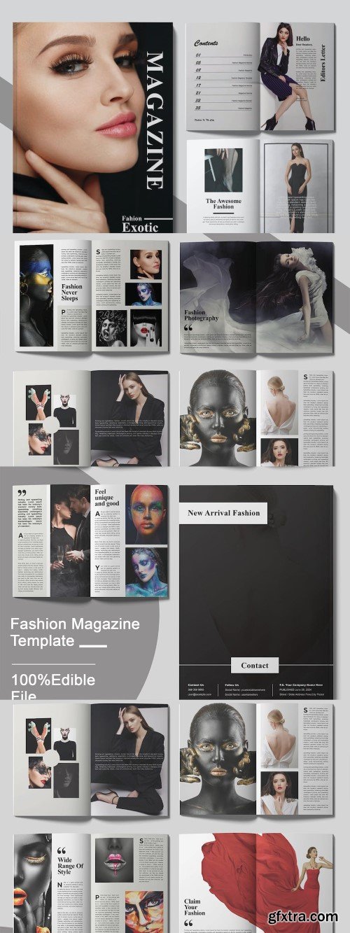 Portfolio Magazine Layout Design