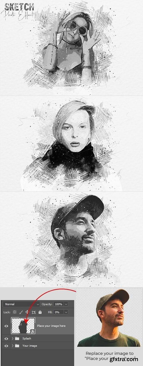 GraphicRiver - Sketch Photo Effect 43108367