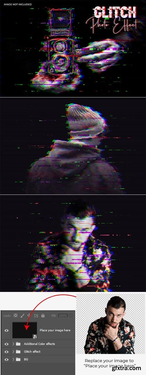 GraphicRiver - Glitch Photo Effect 43337681