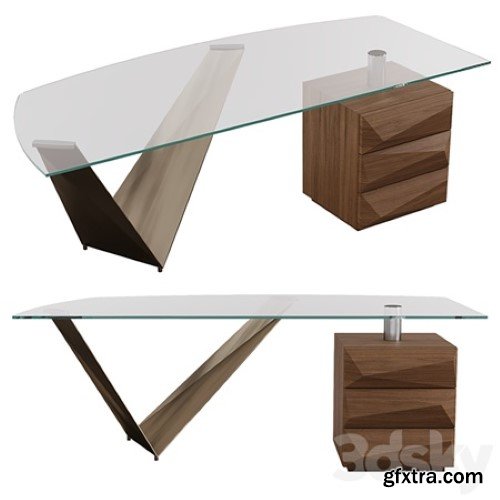 Prisma steel desk by Reflex