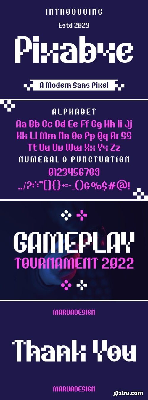 Pixabye Font