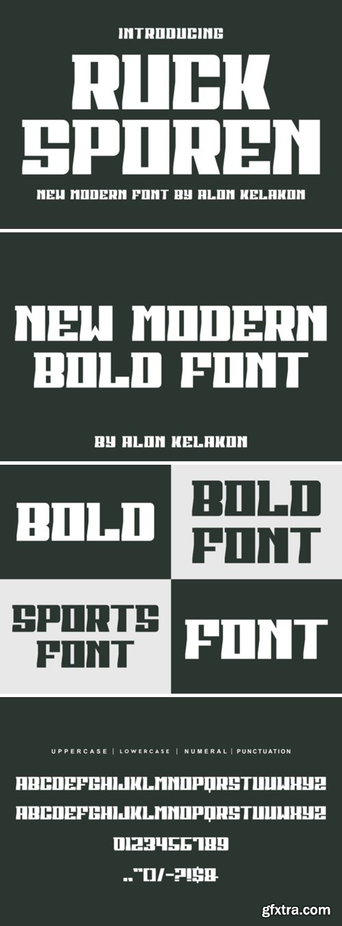 Ruck Sporen Font