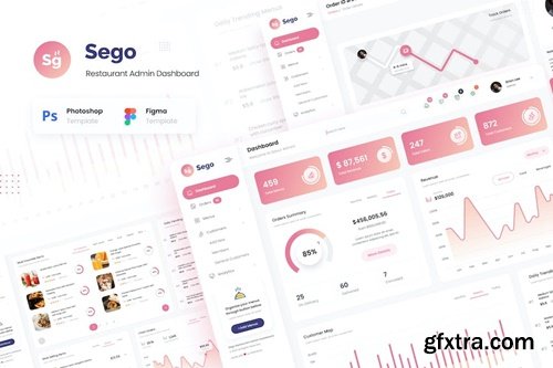 Sego - Food Restaurant Admin Dashboard UI Template UWCCQFY