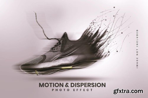 Motion and dispersion photo effect