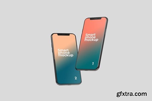 Two Smartphone Mockups 48JPZXC