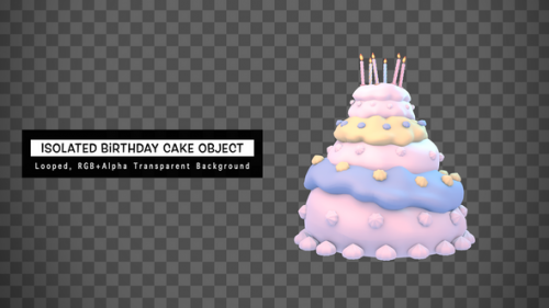 Videohive - Isolated Birthday Cake Object - 43370396 - 43370396