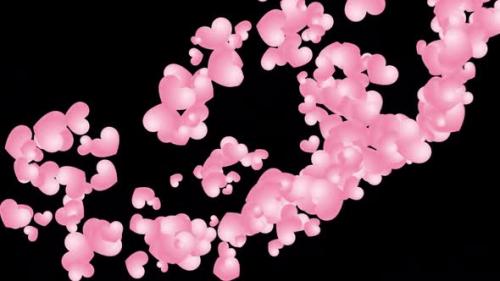 Videohive - Flying Light Pink Hearts - 43370403 - 43370403