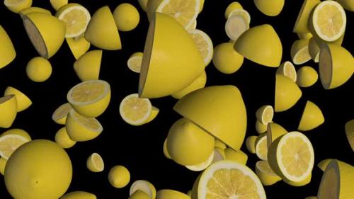 Videohive - Falling Lemons - 43376236 - 43376236