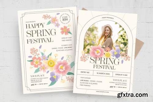 Spring Festival Flyer Template E7B5V9K