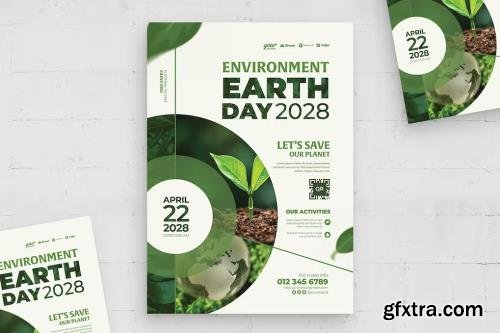 Earth Day Flyer Template 2E3V5Q5