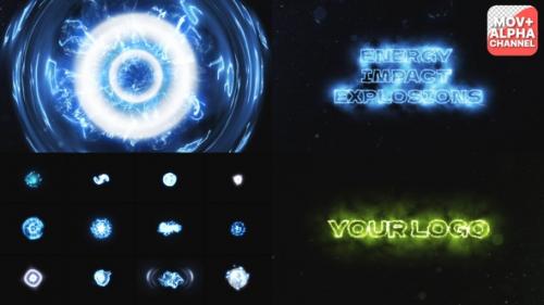 Videohive - Energy Impact Explosions | Motion Graphics Pack - 43383339 - 43383339