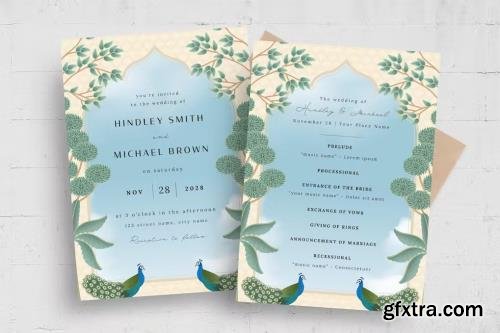 Indian Wedding Invitation B8AS4V7