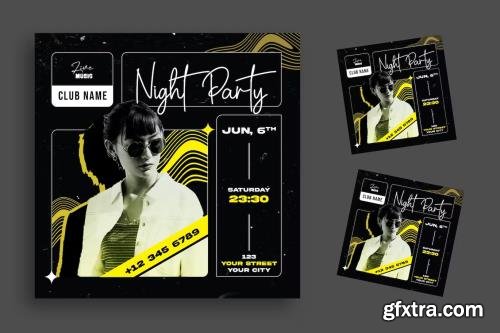 Night Party Flyer Y6XWBQ8