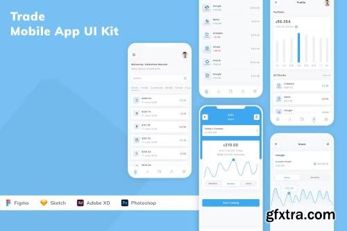 Trade Mobile App UI Kit PKF9NX3