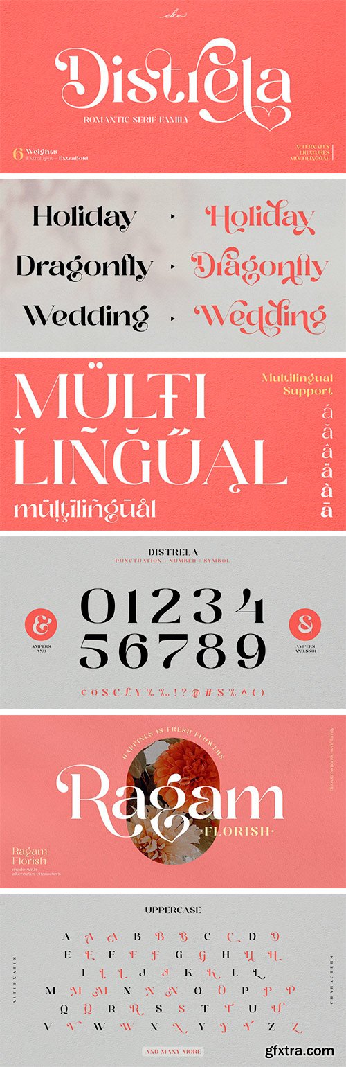 Distrela Font Family