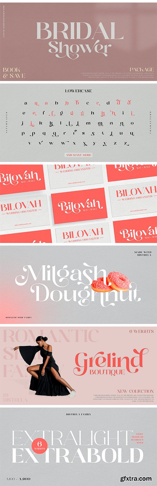 Distrela Font Family