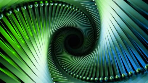 Videohive - Moving 3d Spiral Tunnel with Lines and Balls - 43411183 - 43411183