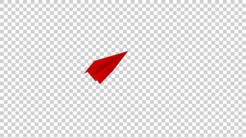 Videohive - Paper Plane Flying On The Air Red V6 - 43332409 - 43332409