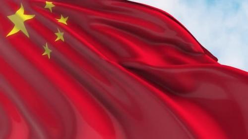 Videohive - China Flag Waving - 43332444 - 43332444