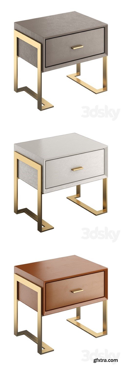 Light luxury bedside table