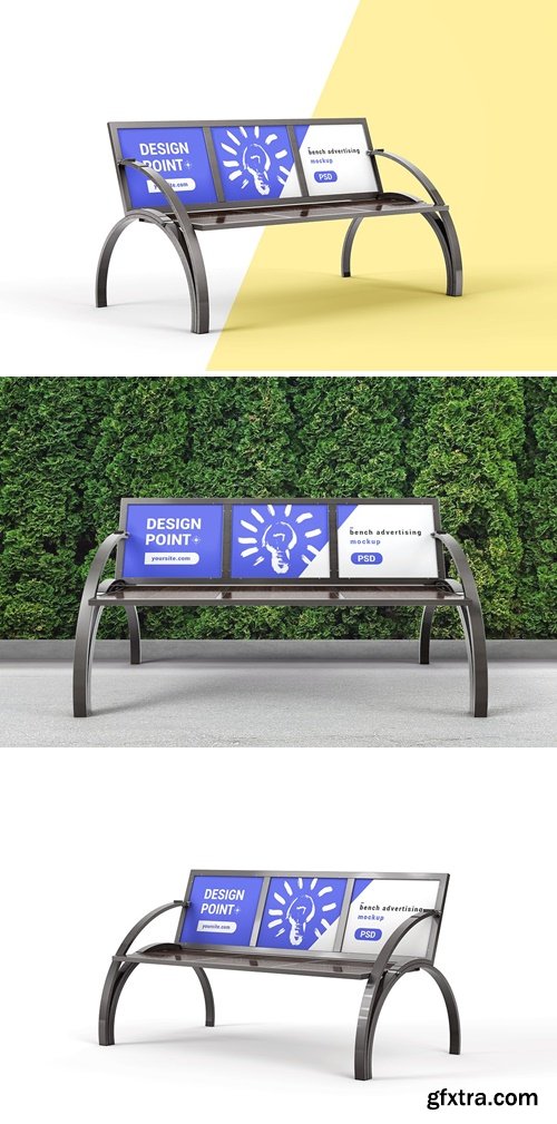 Bench Advertising Mockup 02 RMYYKXH