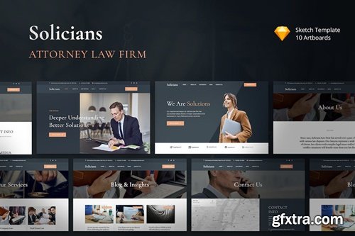 Solicians - Attorney Law Firm Sketch Template LPGAHE6