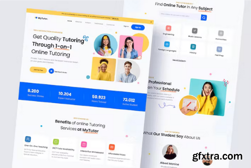 MyTutor - Online Tutoring Landing Page