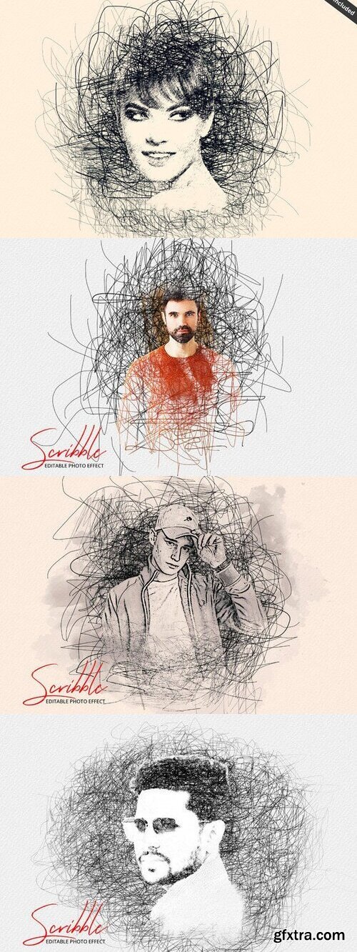 Scribble Photo Effect Art