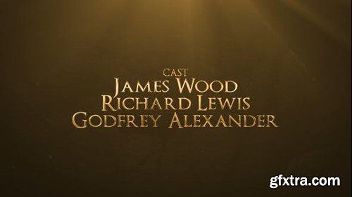 Videohive Gold Credits 43412764