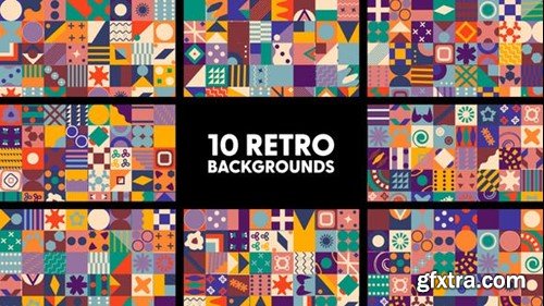 Videohive Retro Backgrounds 43429416